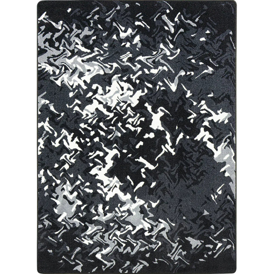 Eruption 5'4" x 7'8" area rug in color Arctic