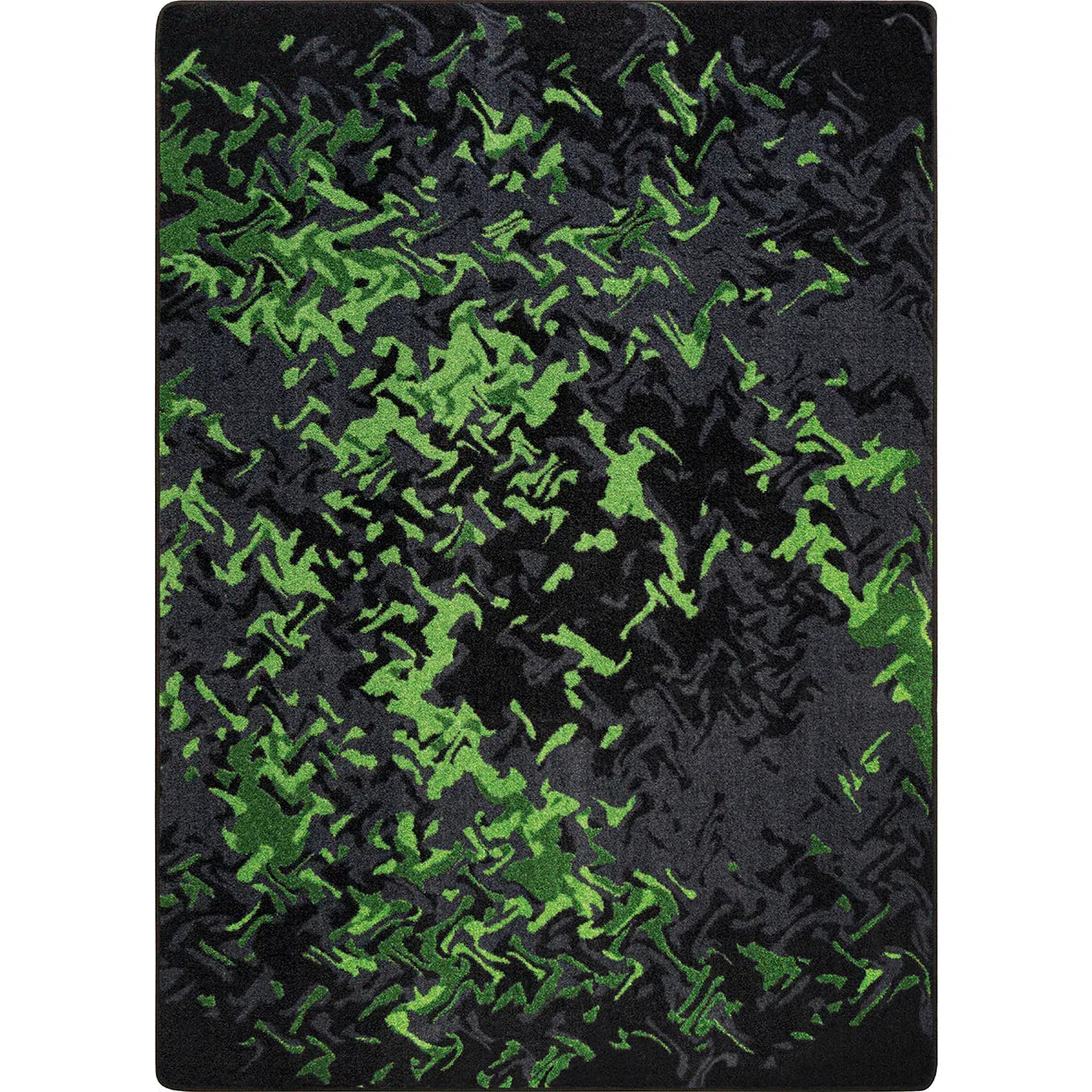 Eruption 5'4" x 7'8" area rug in color Emerald