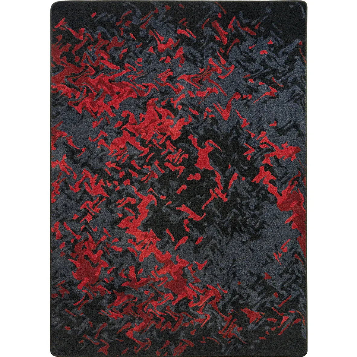 Eruption 7'8" x 10'9" area rug in color Ruby