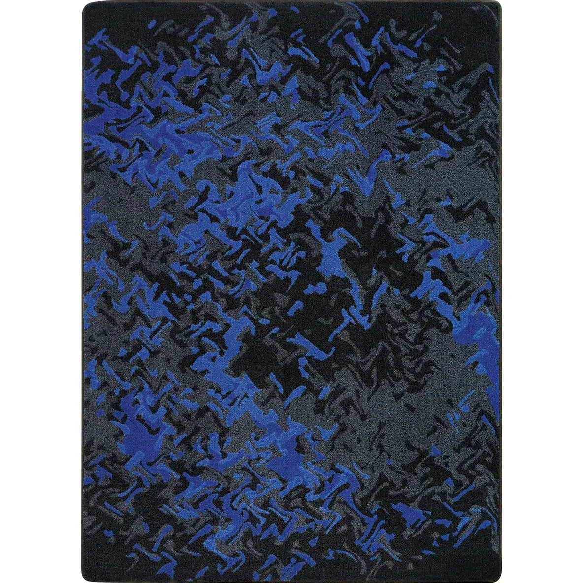 Eruption 5'4" x 7'8" area rug in color Sapphire