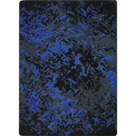 Eruption 10'9" x 13'2" area rug in color Sapphire