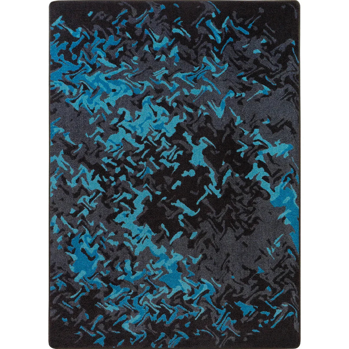 Eruption 3'10" x 5'4" area rug in color Teal