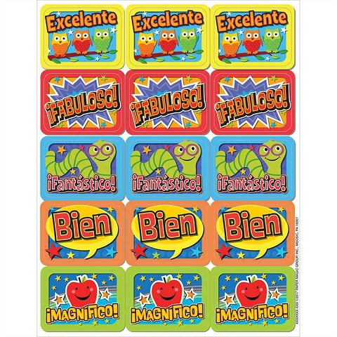 Eureka Spanish Phrases Stickers (658023)