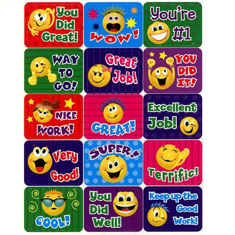 Eureka Emoticons Success Stickers (658404)