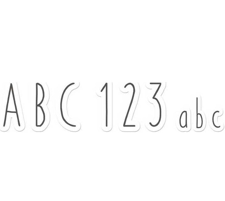 A Close-Knit Class Simple Print Reusable Letters