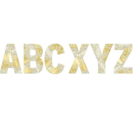 Metallic Reptile Jumbo 7" Reusable Letters