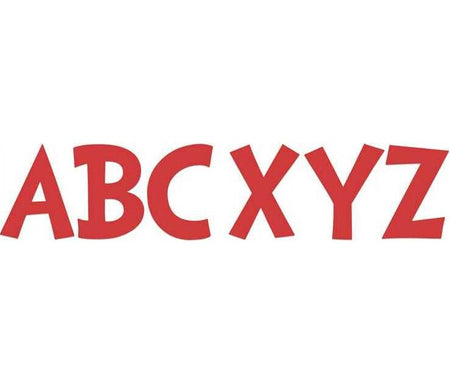 Dr. Seuss™ Red 7" Punch-out Reusable Letters