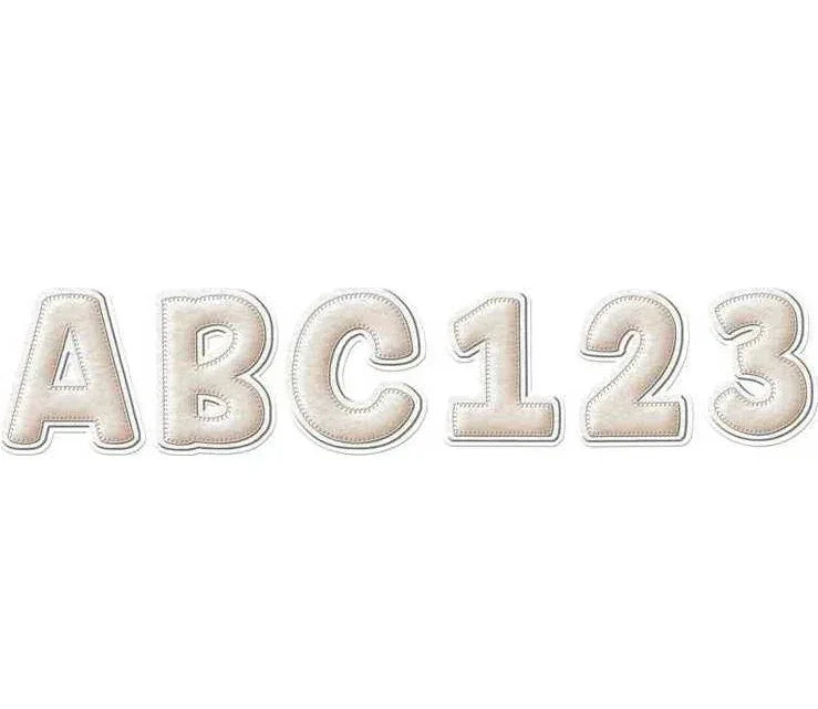 A Close-Knit Class Cream Felt Reusable Letters