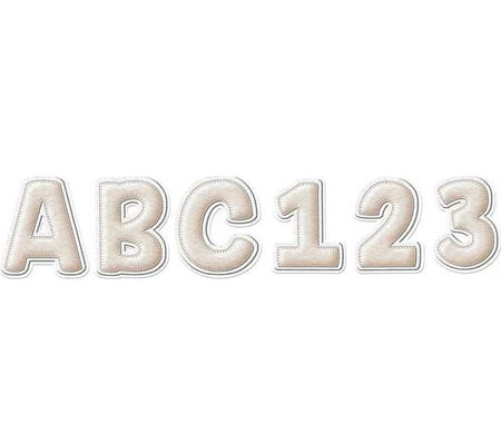 A Close-Knit Class Cream Felt Reusable Letters