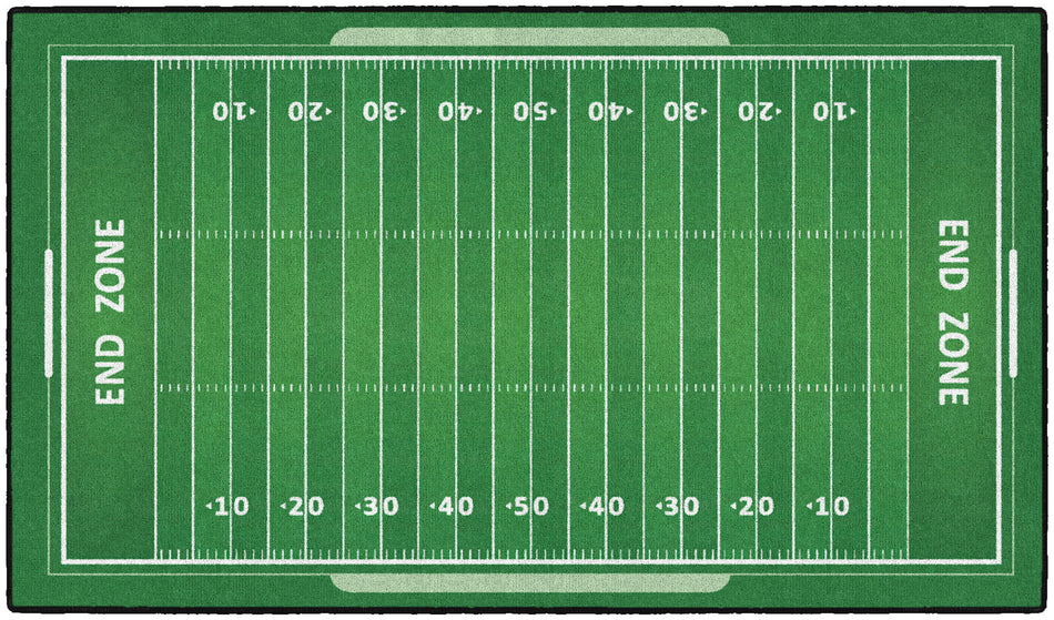 FOOTBALL FIELD RECTANGLE CARPETS 20" X 34"