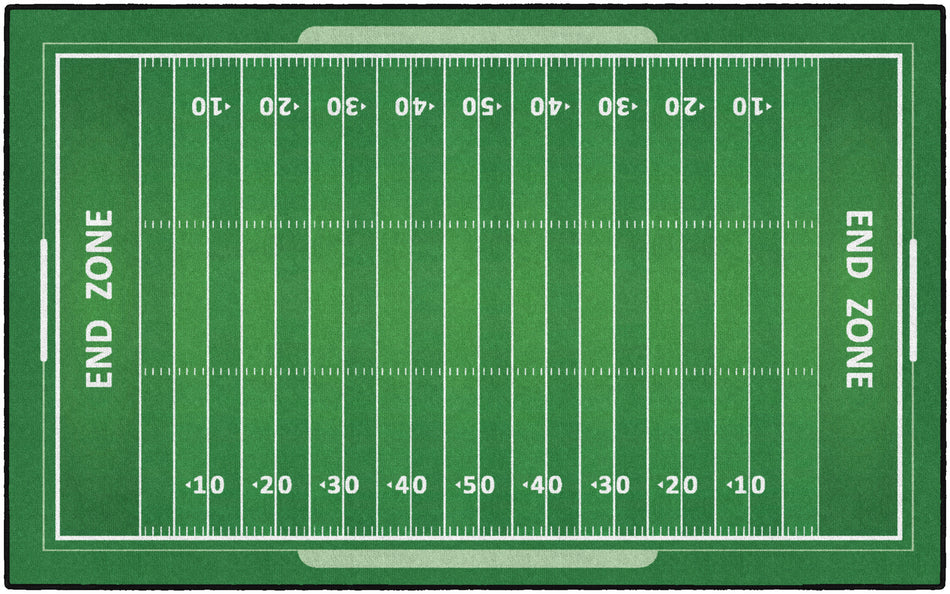 FOOTBALL FIELD RECTANGLE CARPETS 5' X 8'