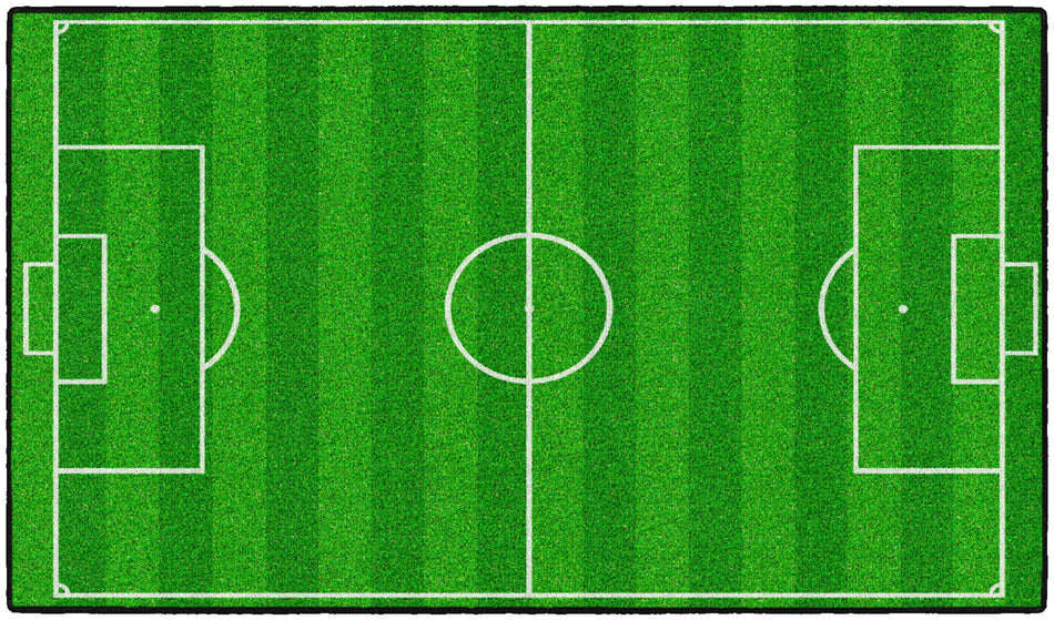 SOCCER FIELD RECTANGLE CARPETS 20" X 34"