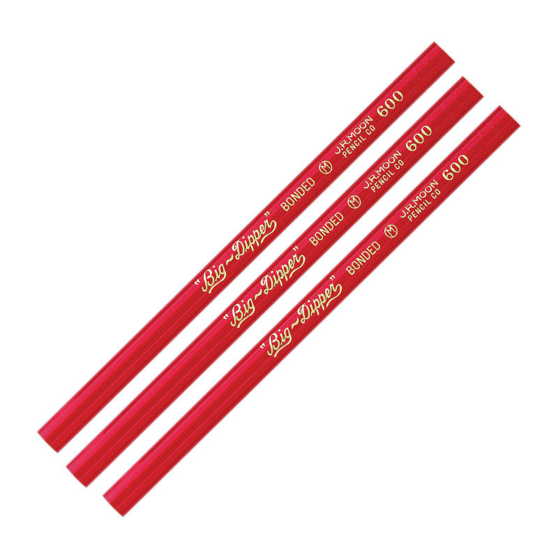 "Big-Dipper" Pencils, Without Eraser, 12 Per Pack, 3 Packs