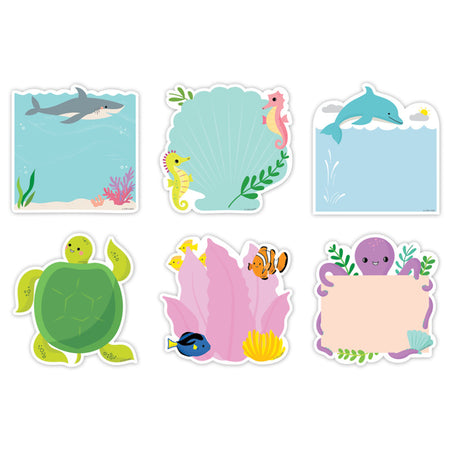 Sea Friends 6" Designer Cut-Outs, Pack of 36