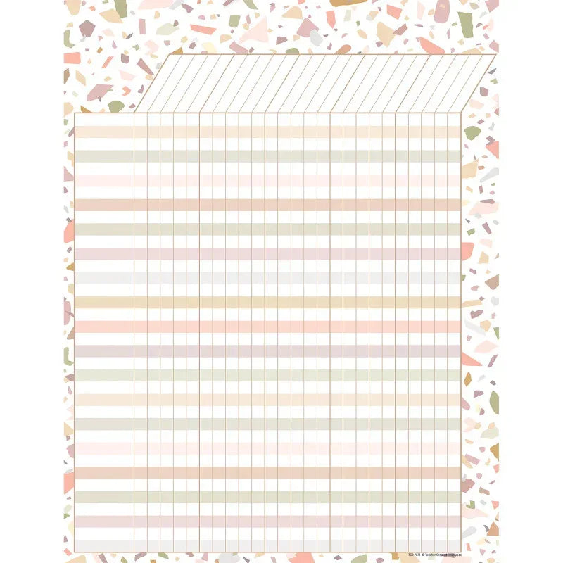 Terrazzo Tones Incentive Chart, 17" x 22"