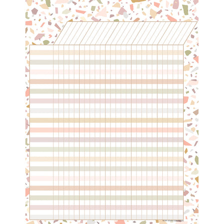 Terrazzo Tones Incentive Chart, 17" x 22"