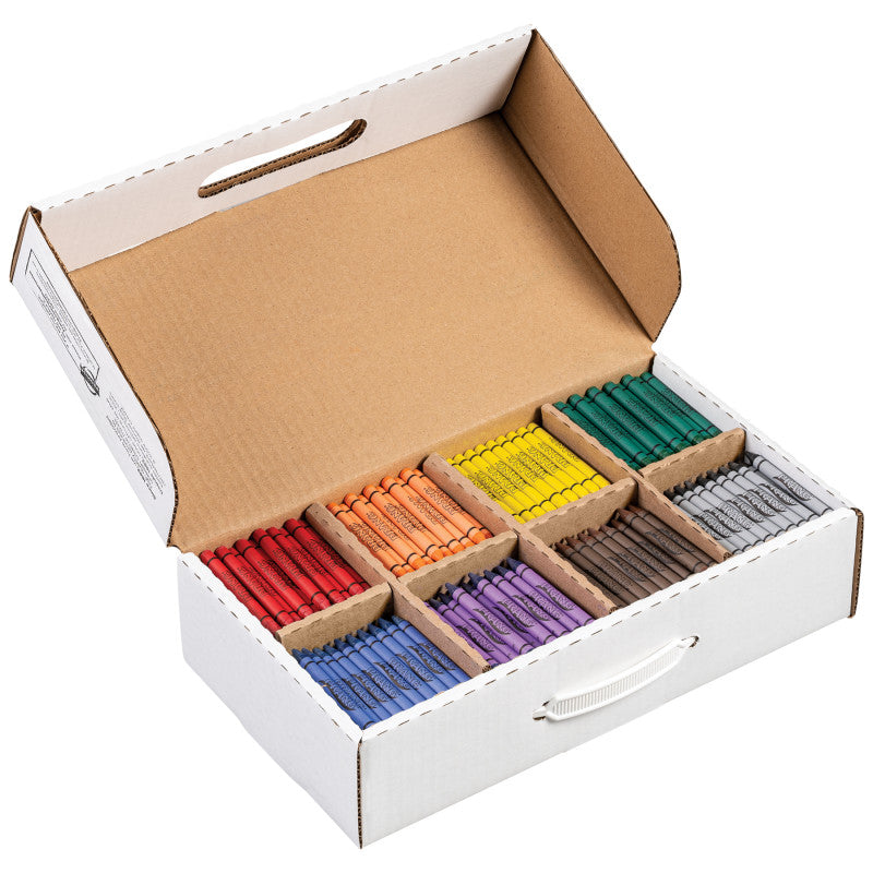 Crayons Master Pack, 8 Colors (50 Each), 400 Count