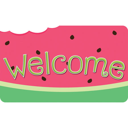 The Original Fun Mat&trade;, Welcome Mat, 18" x 30", Watermelon Welcome