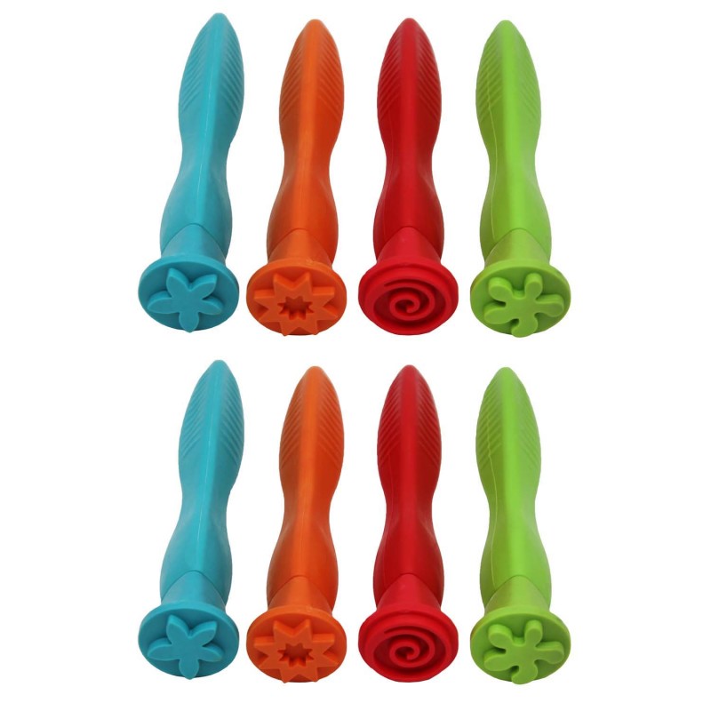 Triangle Grip Stampers - Patterns - 4 Per Pack - 2 Packs