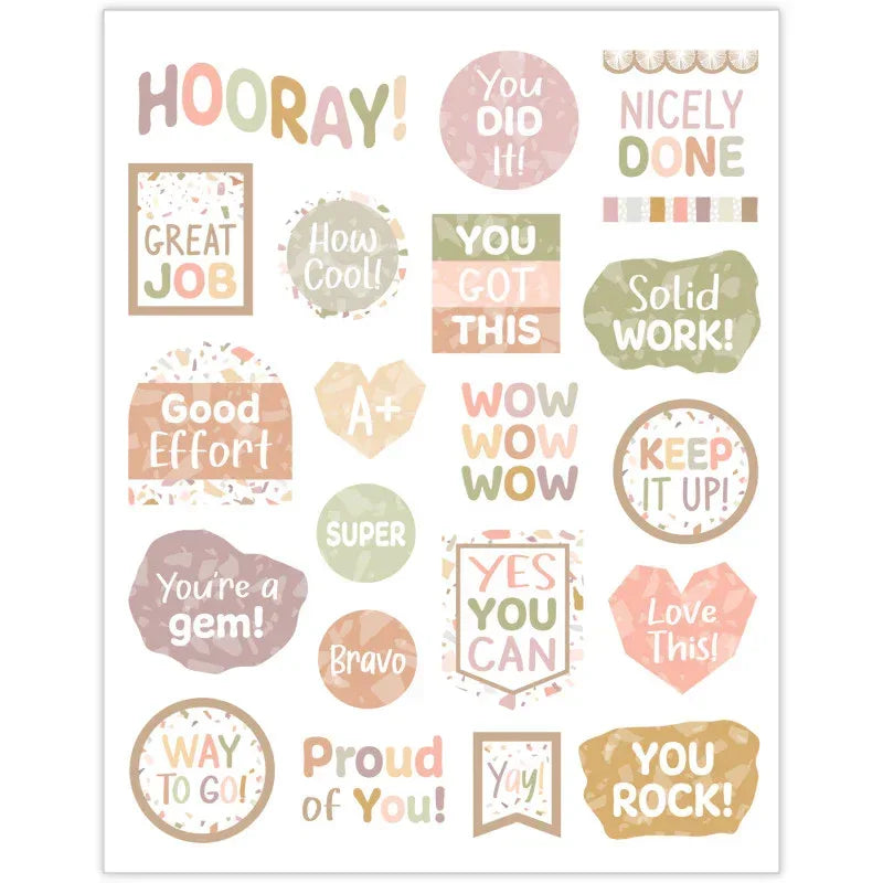 Terrazzo Tones Stickers, Pack of 120