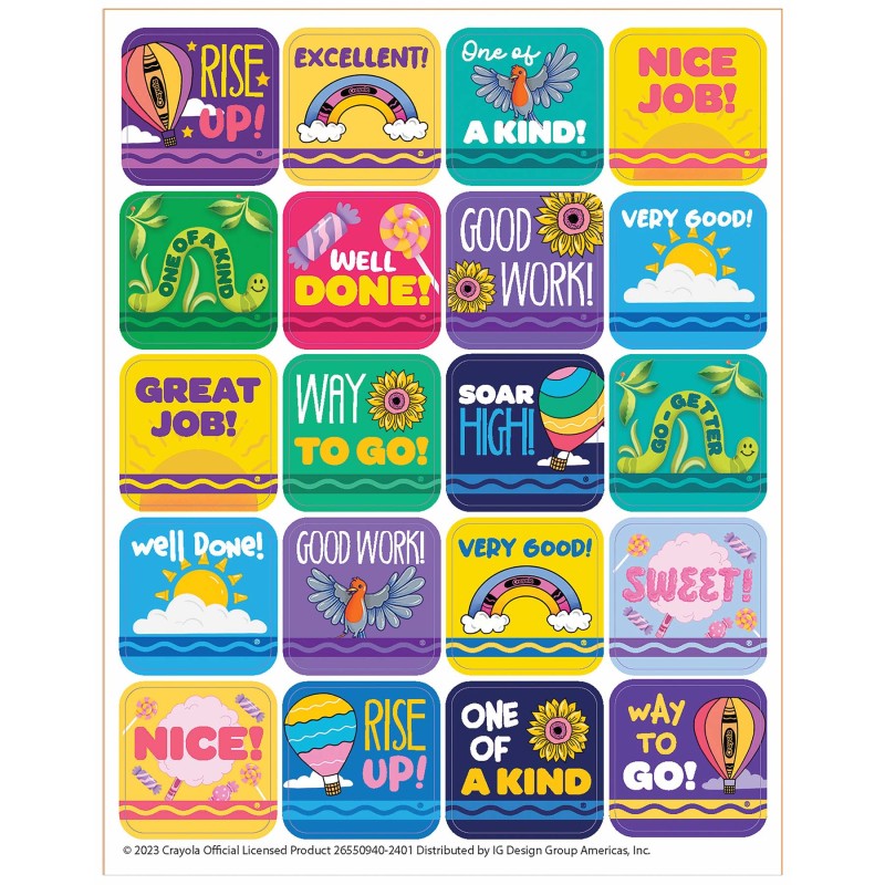 Crayola&reg; Colors of Kindness Theme Stickers, Pack of 120