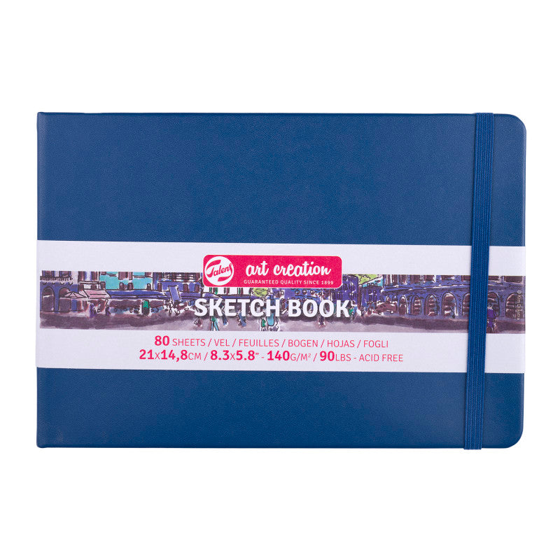 Sketchbook, 80 Sheets, 90lbs, Navy Blue Cover, 8.3" x 5.8" (A5) f24f1c6c2196827330c464aee01ec312f80a6bb2