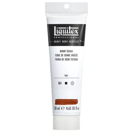 Professional Heavy Body Acrylic Paint, 138 mL Tube, Burnt Sienna