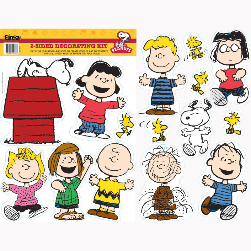 Peanuts&reg; Classic Characters 2-Sided Deco Kit