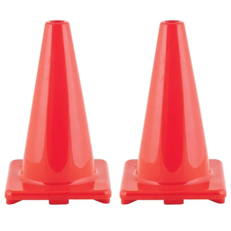 Hi-Visibility Flexible Vinyl Cone, 18" Orange, Pack of 2