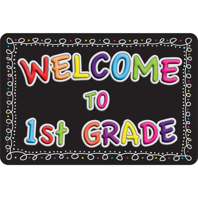 The Original Fun Matâ¢, Welcome Mat, 15.5x23.5 in, Welcome to 1st Grade
