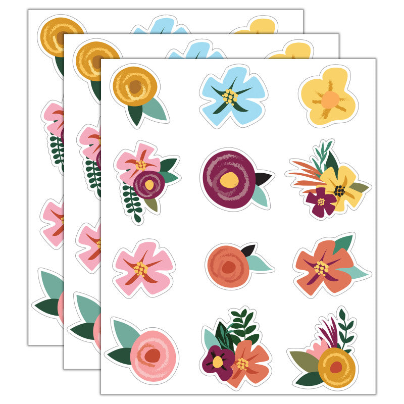 Grow Together Flowers Cut-Outs, 36 Per Pack, 3 Packs