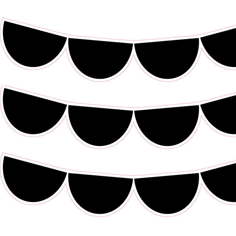 Black Half-Dots EZ Border&trade;, 48 Feet Per Pack, 3 Packs