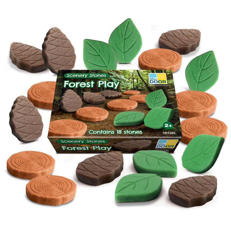 Scenery Stones &ndash; Forest Play, Set of 18