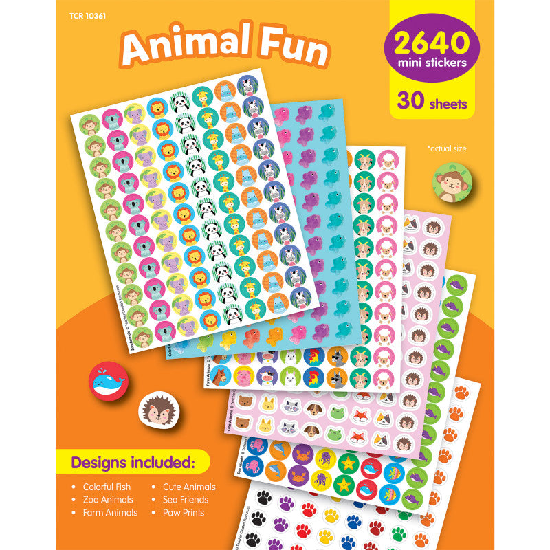 Animal Fun Mini Stickers Variety Pack