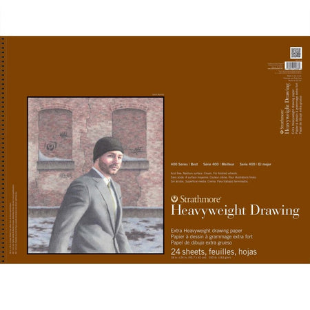 400 Series Drawing Paper Pad, Top Wire Binding, 24 Sheet, 18x24 inch, 1 Count