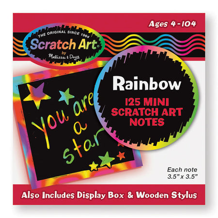 Scratch Art&reg; Box of Rainbow Mini Notes