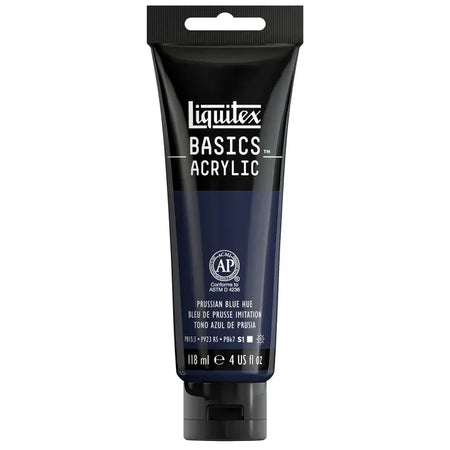 BASICS Acrylic Paint, 118 mL Tube, Prussian Blue Hue