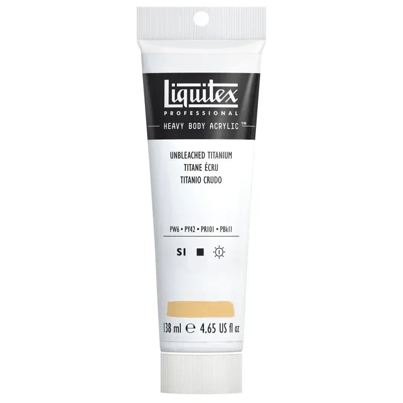 Professional Heavy Body Acrylic Paint, 138 mL Tube, Unbleached Titanium