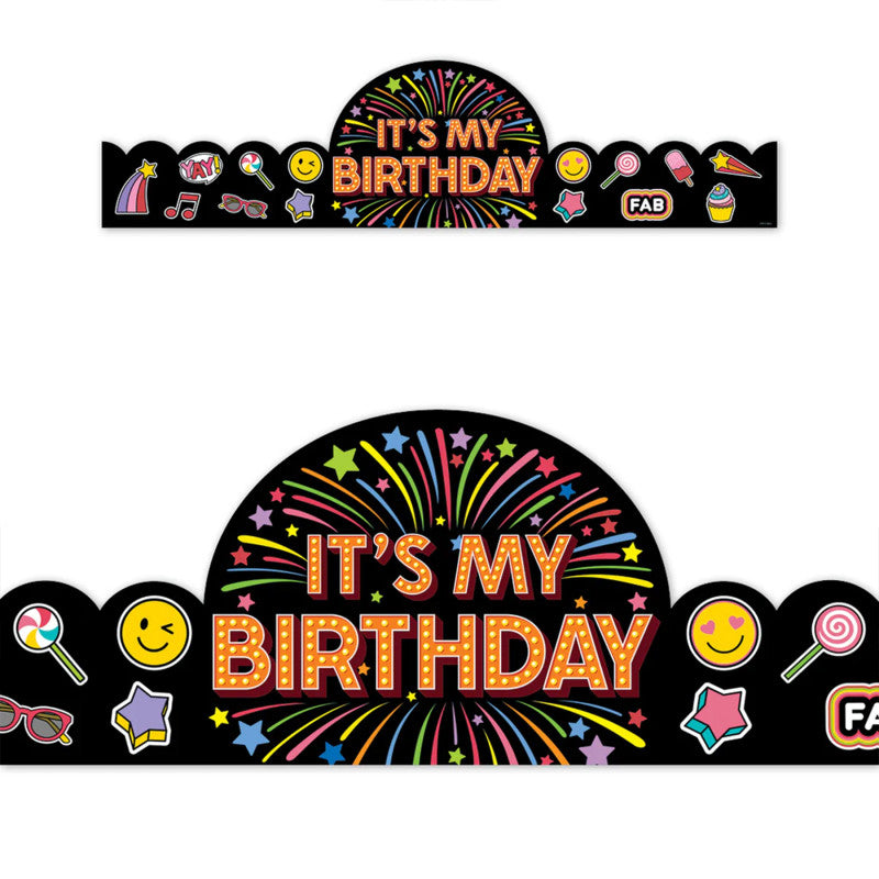 Core Decor Happy Birthday Crowns, Pack of 30