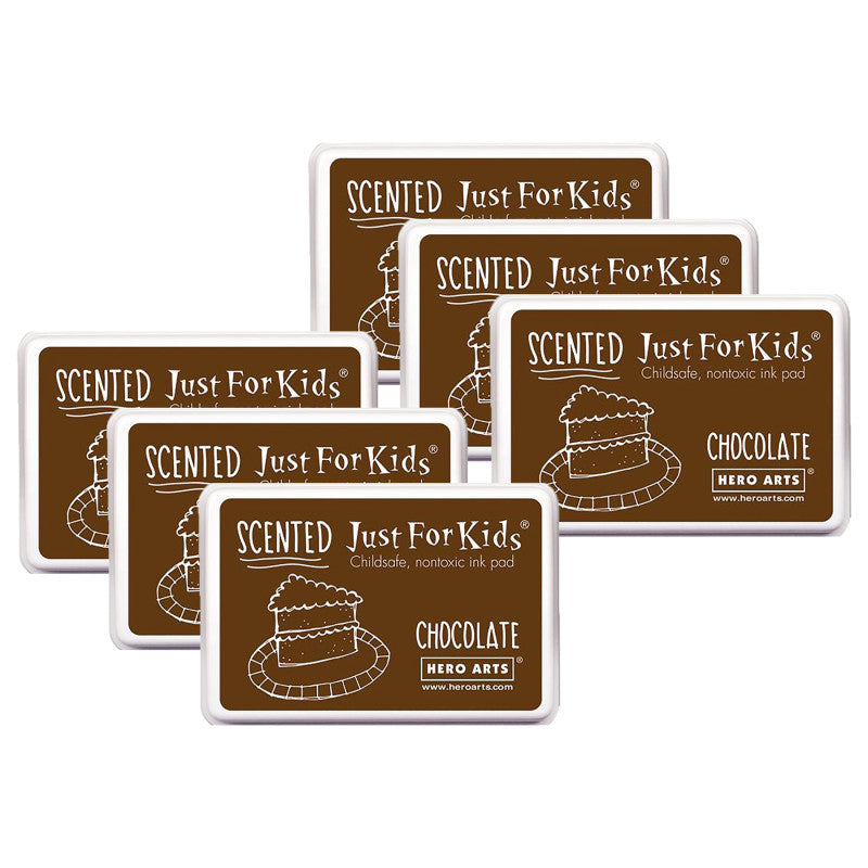 Just for Kids&reg; Scented Ink Pad Chocolate/Brown, Pack of 6