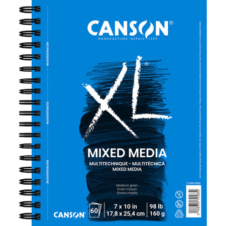 XL Series Mixed Media Pad, Side Wire Binding, 60 Sheet, 7x10 inch, 1 Count