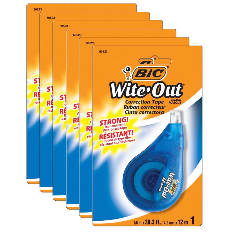 Wite-Out&reg; EZ Correct&reg; Correction Tape, Pack of 6