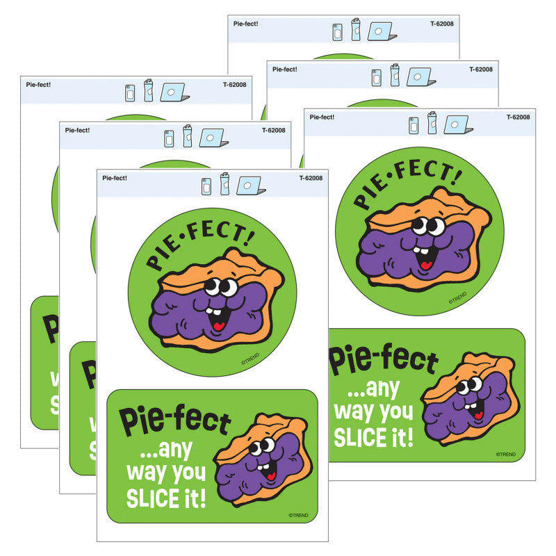 Pie-fect! Vinyl Stickers, 2 Per Pack, 6 Packs