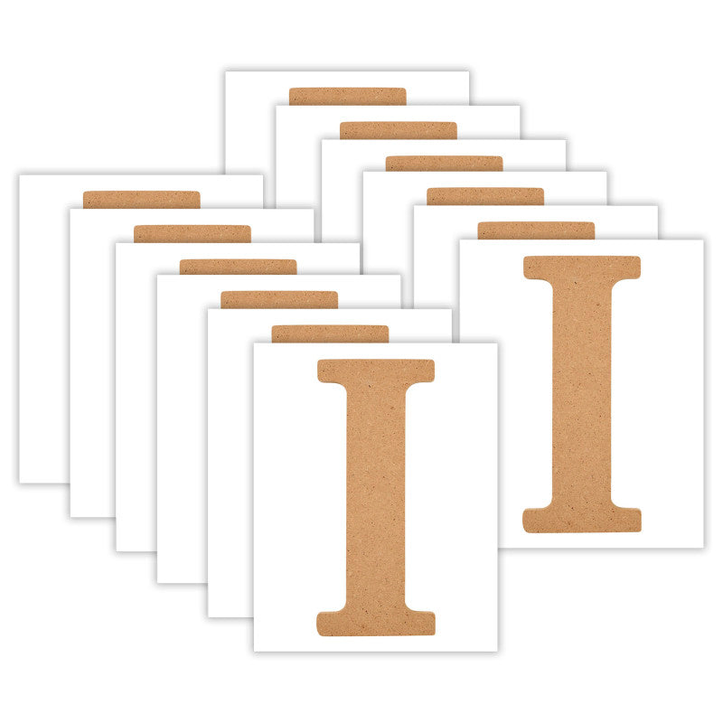 MDF Letter, I, 5 Inch, Pack of 12