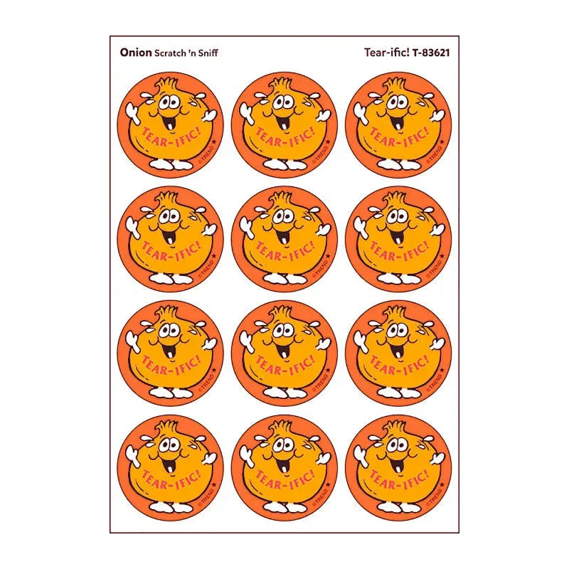Tear-ific!/Onion Scented Stickers, Pack of 24