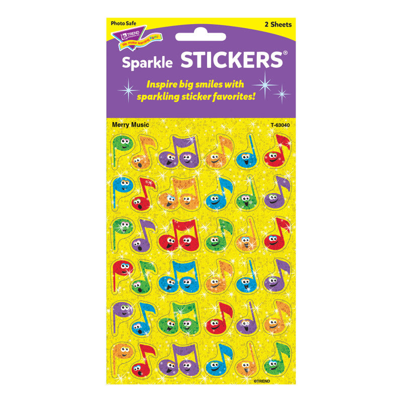 Merry Music Sparkle StickersÂ®, 72 ct