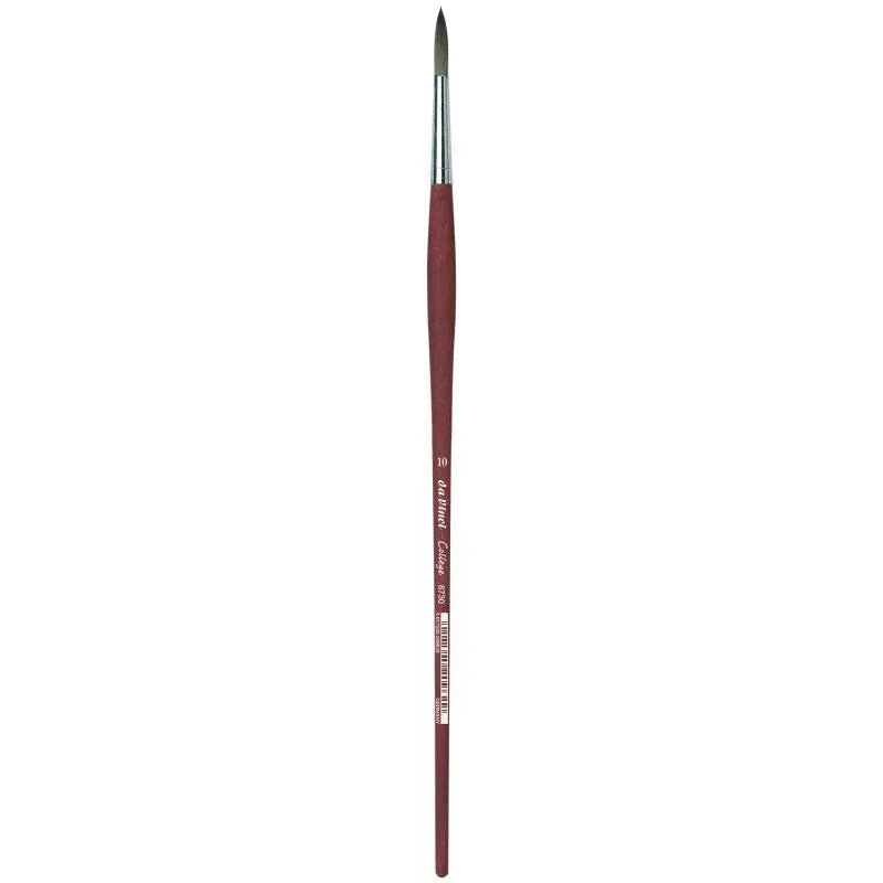 COLLEGE Student Brush, Synthetic, Acrylic & Oil, Round, Series 8730, Size 10