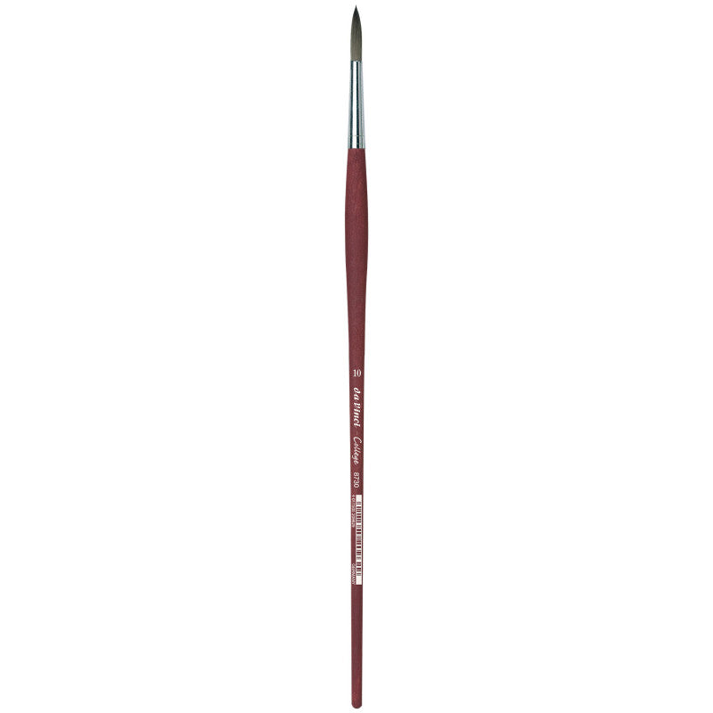 COLLEGE Student Brush, Synthetic, Acrylic & Oil, Round, Series 8730, Size 10