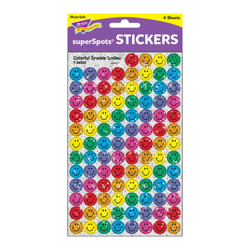 Colorful Smiles superSpotsÂ® Stickers-Sparkle, 400 ct