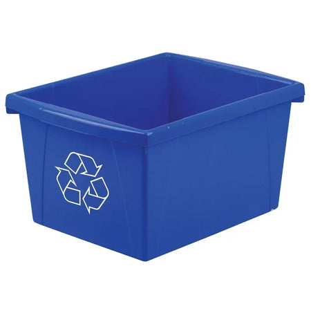 4 Gallon Recycling Bin, Blue